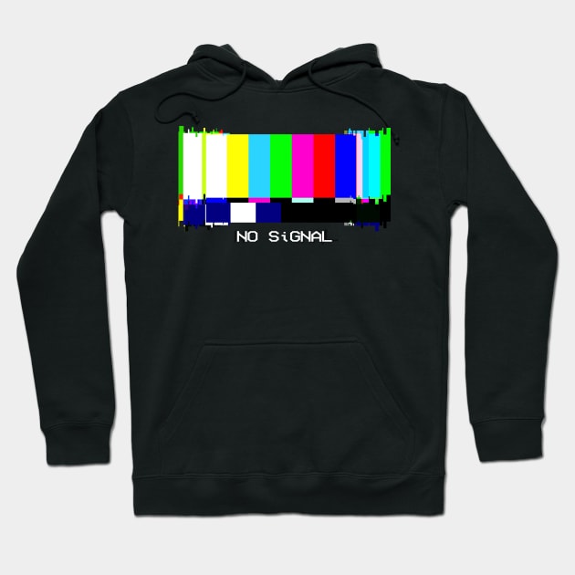 N0 Signal - Dark BG Hoodie by Taurus_Designs